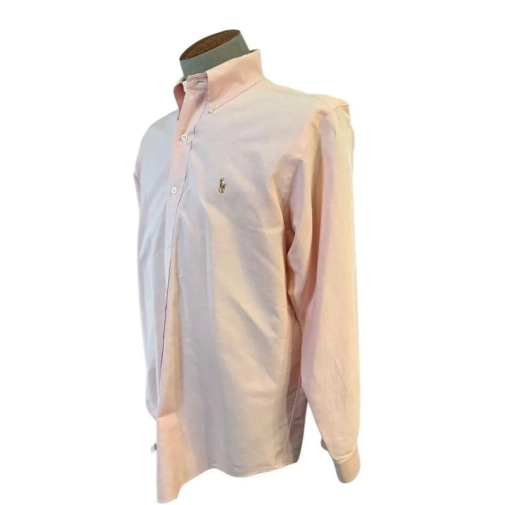 Ralph Lauren Pink Button Down Dress Shirt Sz. 15.5/33. Preppy Professional
